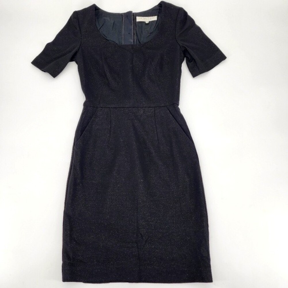 Trina Turk Black/Silver Sparkle Dress Size 0